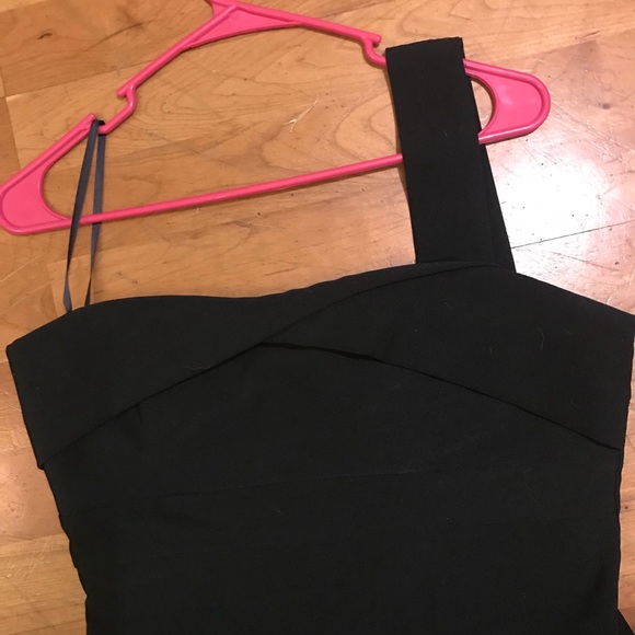 XL- DEB BLACK ONE STRAP MINI DRESS - Picture 3 of 3